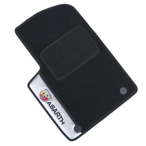 ABARTH500/595/695 フロアマット(ブラック×シルバー) パーツ インテリア アバルト 15,620円