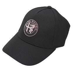 Alfa Romeo 純正 DNA ラバーロゴキャップ(ブラック)