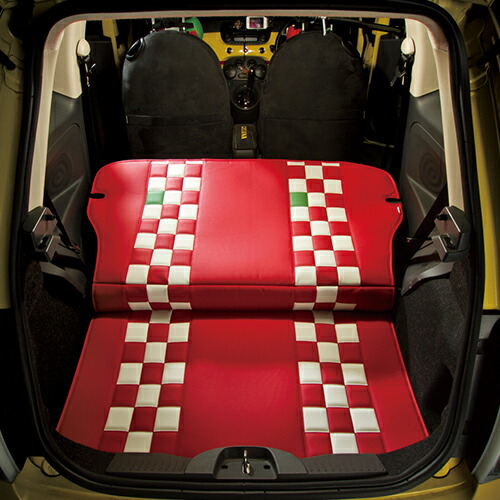 楽天市場】FIAT/PANDA/ABARTH ラゲッジシート (チェッカー白黒 