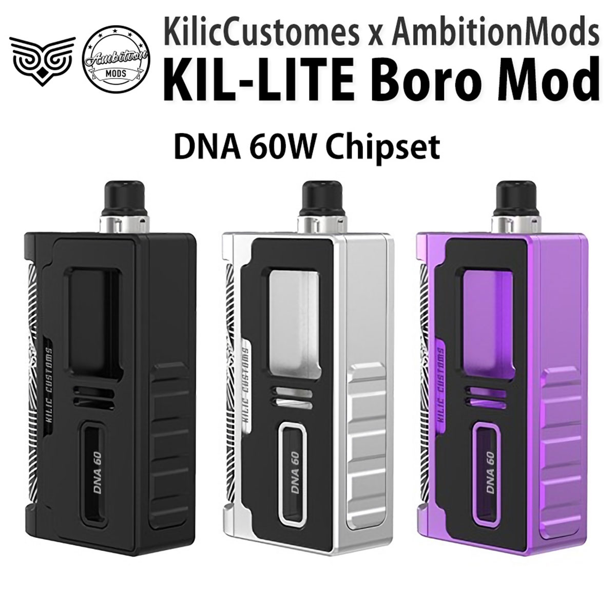 楽天市場】AmbitionMods KIL-LITE BORO MOD 60W アンビションモッズ 