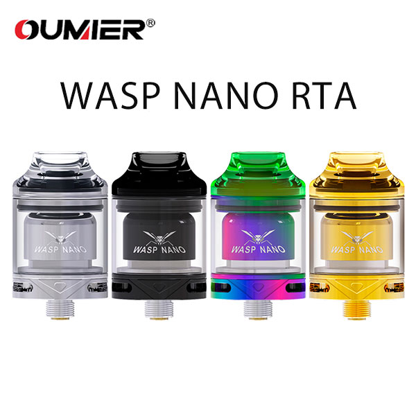 OUMIER WASP NANO RTA オウミエール オーミエール ワスプ ナノ ワスプナノ WASPNANO 電子タバコ vape RTA タンク アトマイザー 23mm シングル