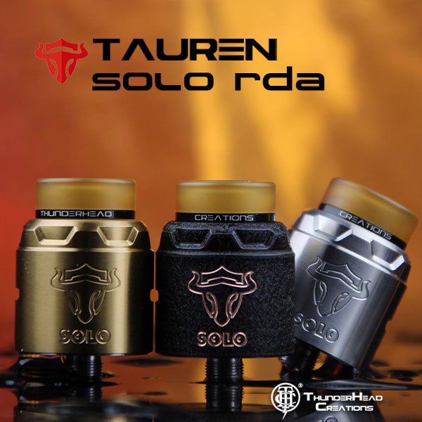 THCTAURENSoloRDAタウレンソロアトマイザードリッパーBFスコンカー電子タバコvape直径24mmRDAシングル