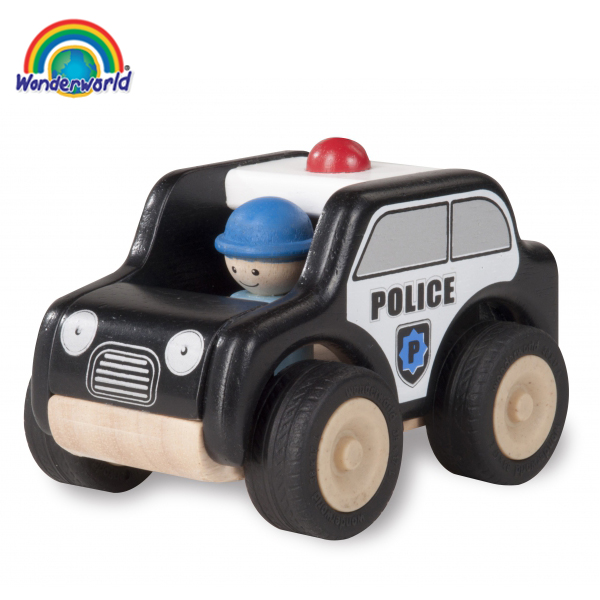 wooden police car