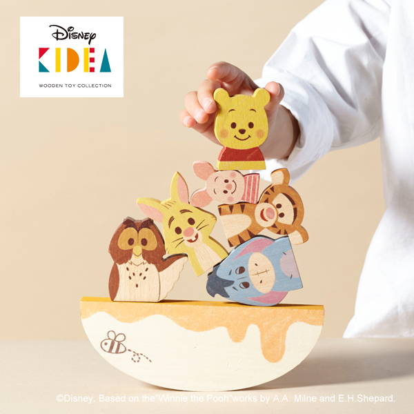 Disney Kidea キディア Balance Game くまのプーさんとなかまたち 積み木 つみき 木のおもちゃ 木製玩具 出産祝い 1歳 誕生日プレゼント ランキングtop10