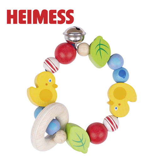 正規品 HEIMESS（ハイメス） [リングラトル ダック] [あす楽対応] 木のおもちゃ 木製玩具 ラトル 赤ちゃん 歯固め