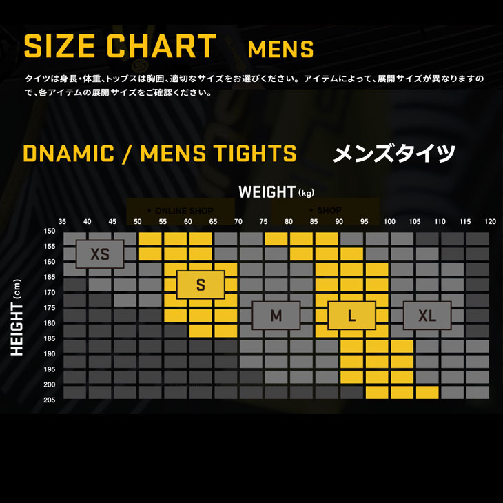 Skins Size Chart