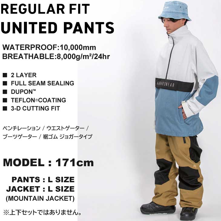 市場 22-23 PANTS AA ダブルエー UNITED ウェアー ユナイテッド