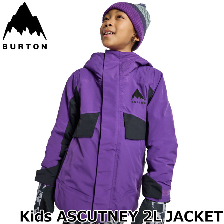25-26 BURTON スノーボード スノボ ウエア キッズ ジャケット【Kids ASCUTNEY 2L JACKET】 ship1【返品種別OUTLET】｜FLEAboardshop