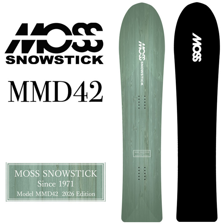 26-27 MOSS SNOWSTICK モス スノースティック MMD42 パウダー スノーボード 板 予約販売品 11月入荷予定 ship1｜FLEAboardshop