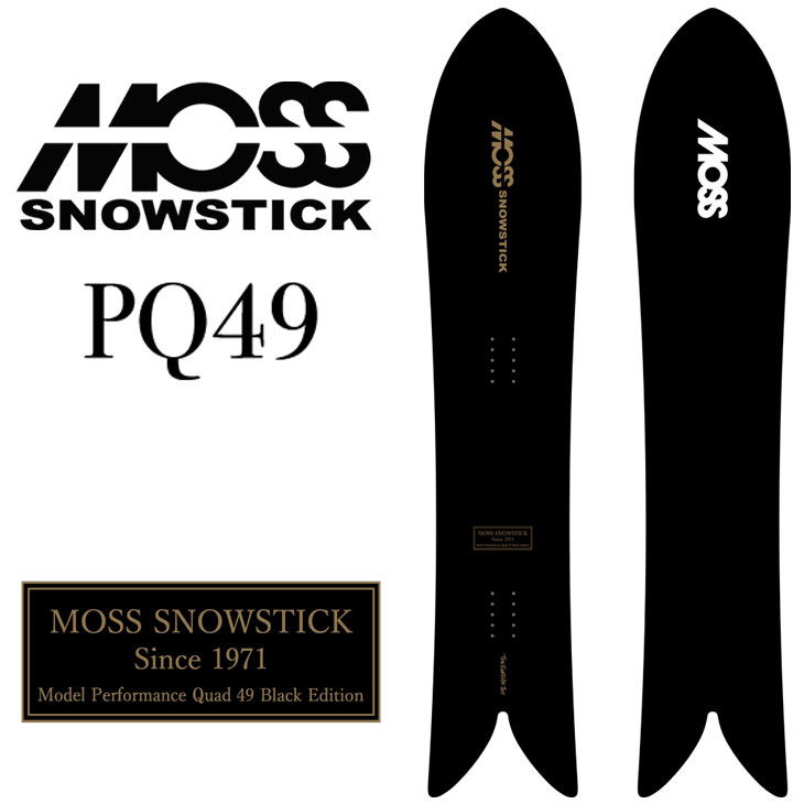 26-27 MOSS SNOWSTICK モス スノースティック PQ49 Black Edition 黒色火薬 スノーボード 板 取って置く売りわたす品 11月入荷申し合わせ ship1