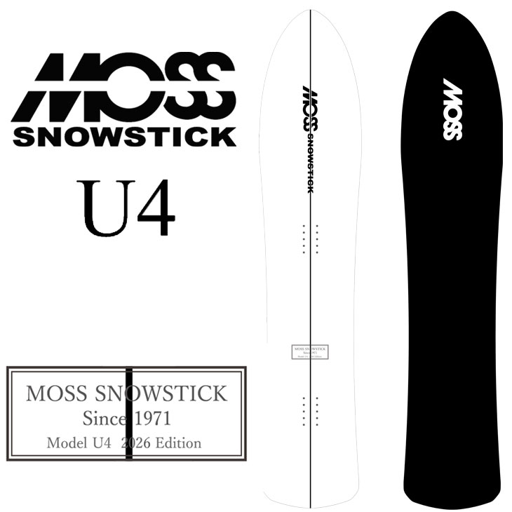 26-27 MOSS SNOWSTICK モス スノースティック U4 パウダー スノーボード 板 予約販売品 11月入荷予定 ship1 60,500円