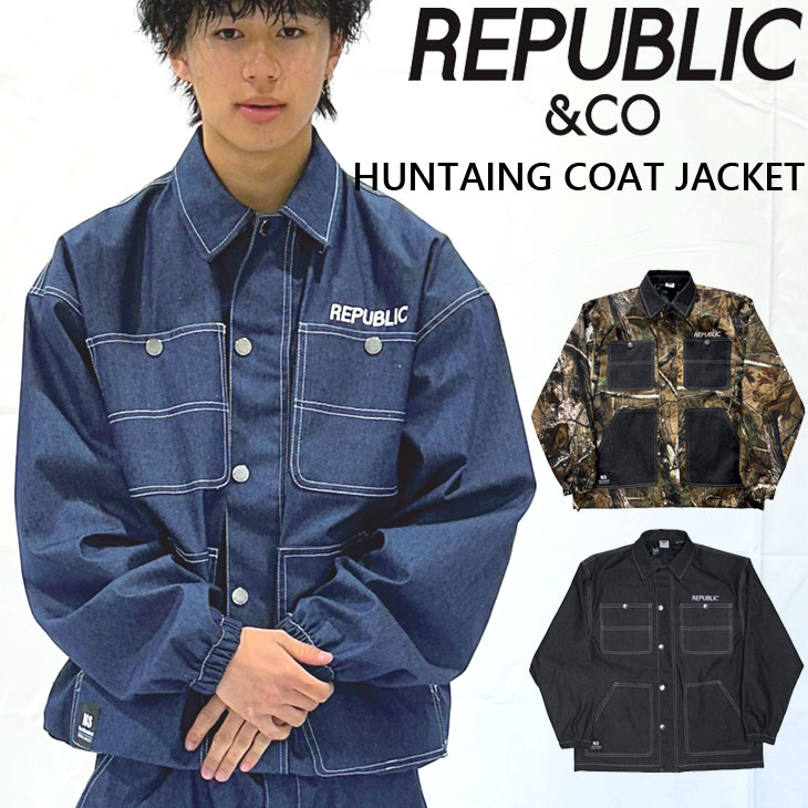 25-26 リパブリック REPUBLIC ＆ CO スノボ ウェアー ジャケット HUNTAING COAT JACKET ユニセックス ship1