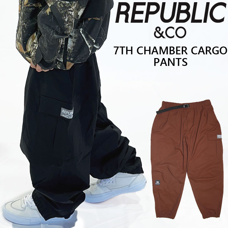 25-26 リパブリック REPUBLIC ＆ CO スノボ ウェアー パンツ 7TH CHAMBER PANTS ユニセックス ship1｜FLEAboardshop