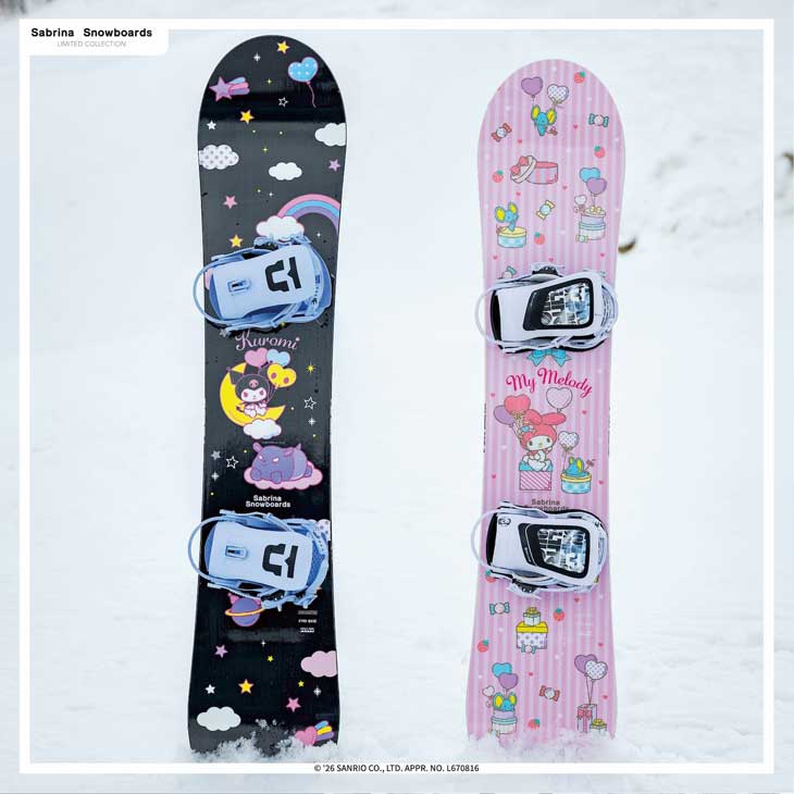 26-27 SABRINA LIMITED スノーボード レディース スノボ 板【MY MELODY/KUROMI 】サブリナ x マイメロディー・クロミ 予約販売品 11月入荷予定ship1|FLEAboardshop