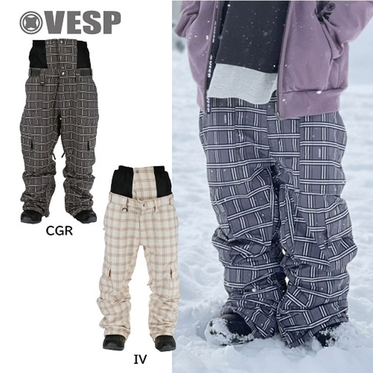 日本 22-23 VESP SNOW WEAR ベスプ BB7 CHECK CARGO PANTS VPMP1032 予約販売品 11月入荷予定  ship1 fucoa.cl