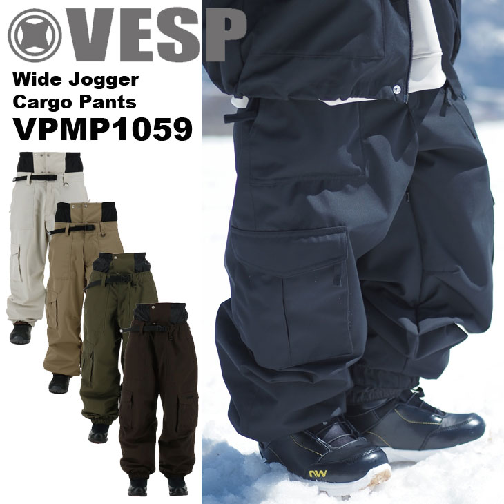 25-26 VESP べスプ スノボ ウェアー ズボン下 VPMP1059 BB7 Wide Jogger Cargo Pants ユニ一発やる  ship1【返品カテゴリー化OUTLET】