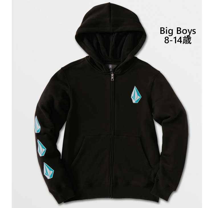 ボルコム VOLCOM キッズ BIG ICONIC FLEECE パーカー ZIP BOYS 7-15歳