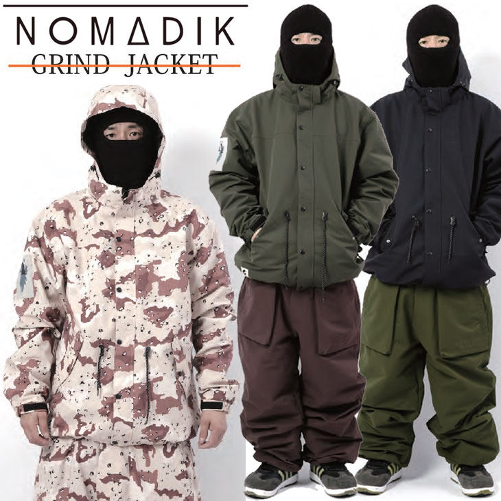 nomadic　ノマディック　スノーボードウェア　GRIND JACKET Amazon | 24-25 NOMADIK/ノマディック GRIND jacket メンズ レディース
