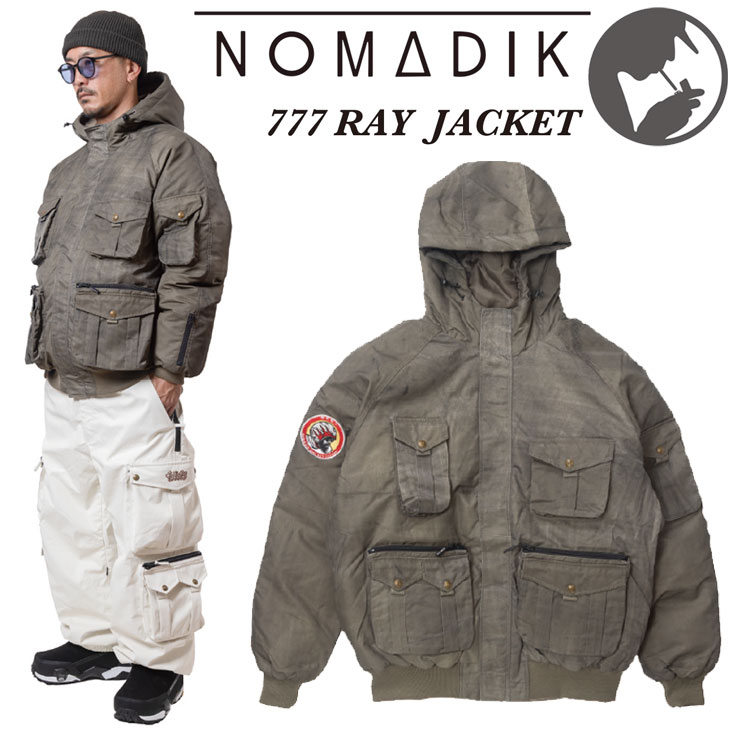 nomadik 26-27 ノマディック NOMADIK スノーボード ウェアー 777 RAY JACKET スリー七つ 上衣 取っておく売りわたす品 11月入荷予定を組む ship1