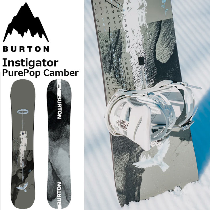 25-26 BURTON バートン スノーボード Men's Instigator インスティゲーター ピュアポップ キャンバー Snowboard 【日本正規品】ship1【返品種別OUTLET】｜フレアボードショップ店