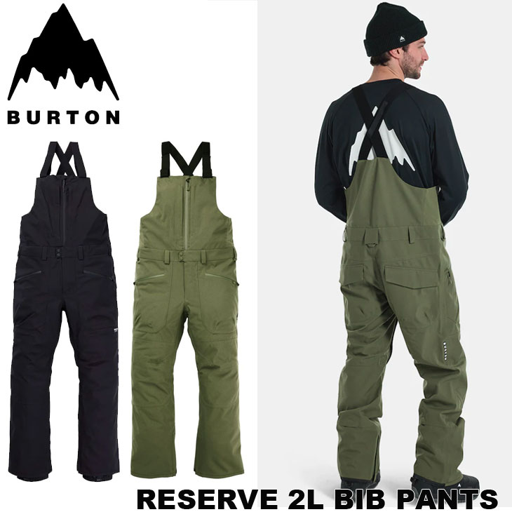 24-25 BURTON バートン メンズ スノーボード ウエアー WEAR Reserve 2L Bib Pants 取っておく ビブ ズボン下  ship1【返品カテゴリー化OUTLET】