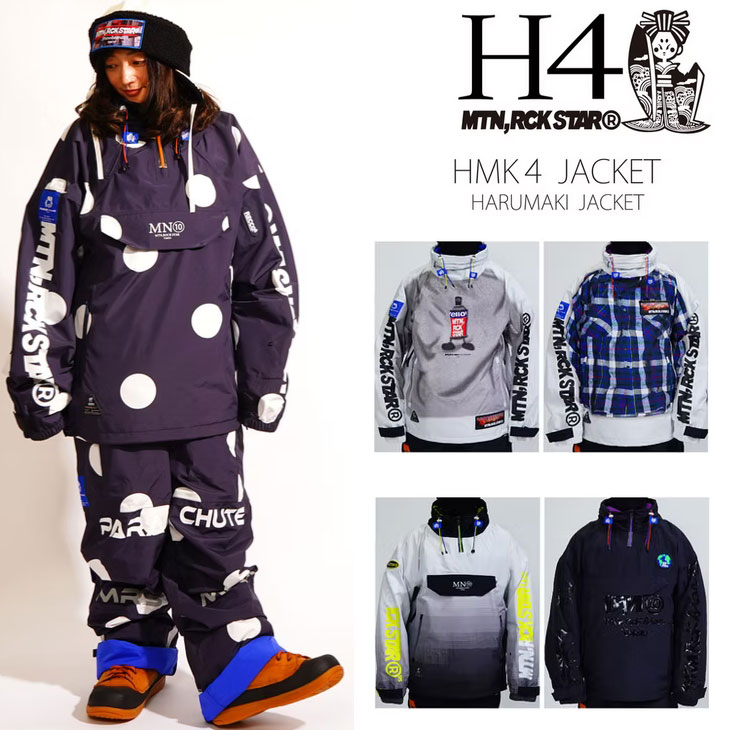 26-27 mountainrockstar MTN ROCK STAR SNOW WEAR HARUMAKI JACKET 【HMK 4 JACKET】予約販売品 11月入荷予定 ship1|フレアボードショップ店