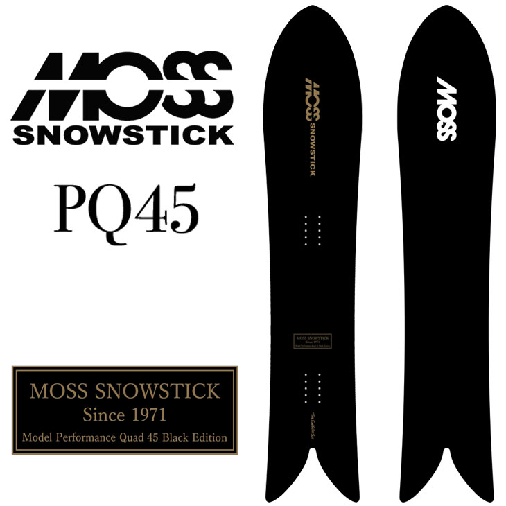 26-27 MOSS SNOWSTICK モス スノースティック PQ45 Black Edition 黒色火薬 スノーボード 板 取って置く売りわたす品 11月入荷申し合わせ ship1
