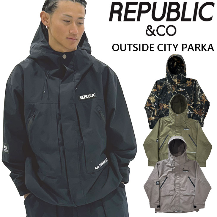 25-26 リパブリック REPUBLIC ＆ CO スノボ ウェアー ジャケット OUTSIDE CITY PARKA ユニセックス ship1