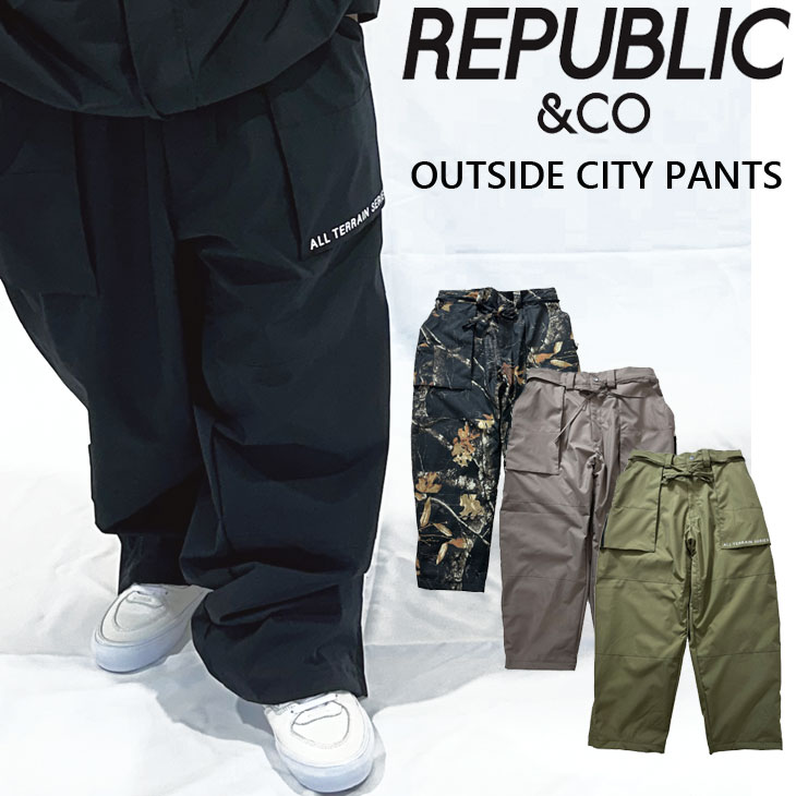 25-26 リパブリック REPUBLIC & CO スノボ ウェアー パンツ OUTSIDE CITY PANTS ユニセックス ship1|フレアボードショップ店