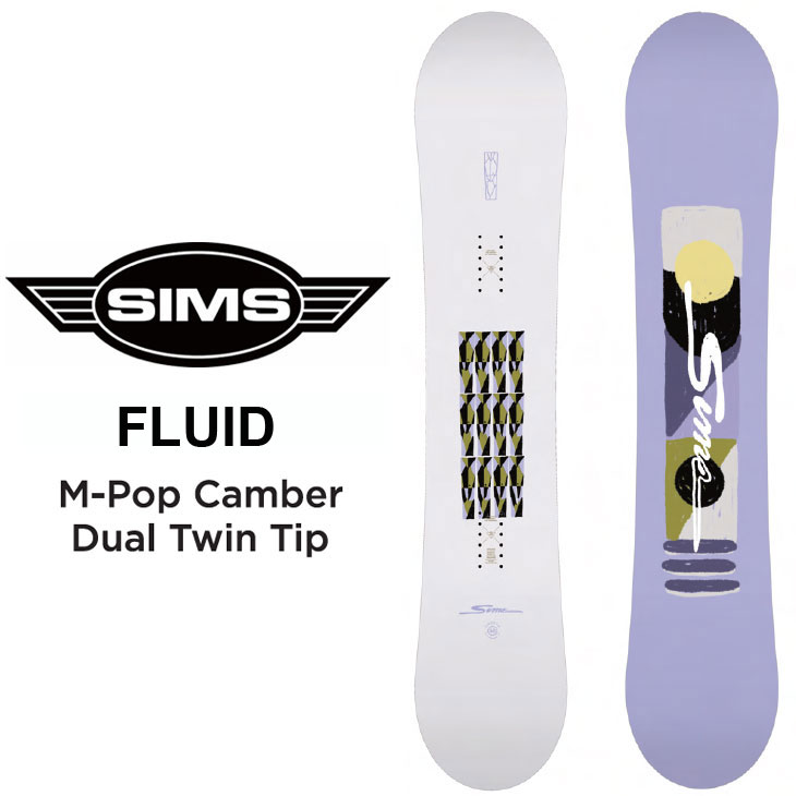 楽天市場】23-24 SIMS シムス FLUID M POP CAMBER フルイド 送料