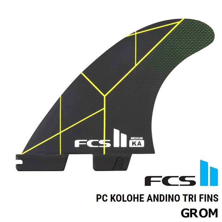 【ネジプレゼント】FCS2 エフシーエス ツー サーフボード フィン 3本セット KA FCS II PC Kolohe Andino Tri Fins 【GROM】正規品 ship1|フレアボードショップ店