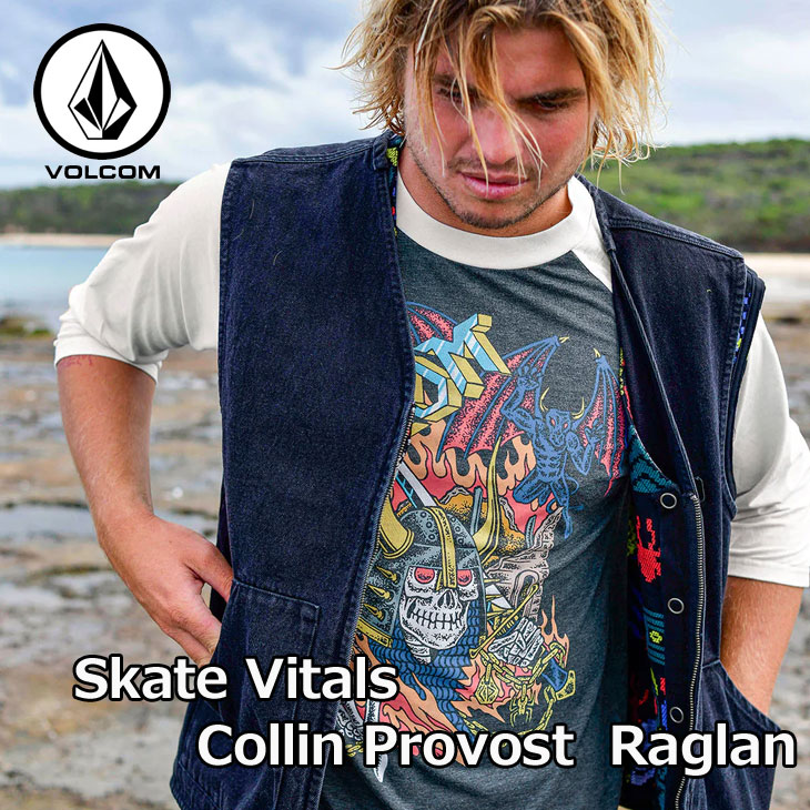 Volcom Raglan 【楽天市場】ボルコム VOLCOM ロングTシャツ 長袖 Skate Vitals Collin Provost Raglan Short ...
