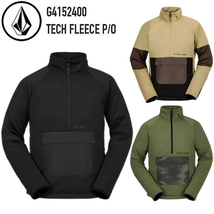 23-24 ボルコム VOLCOM スノーボード  ウエアー 下着類  TECH FLEECE P/O G4152400 フリース   ship1【返品カテゴリー化OUTLET】