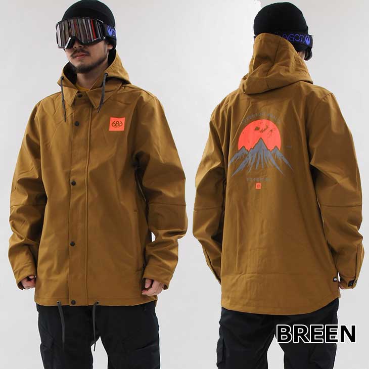 春新作の 22-23 686 シックスエイトシックス ウェアー Waterproof Coaches Jacket ジャケット 予約販売品  11月入荷予定 ship1 fucoa.cl