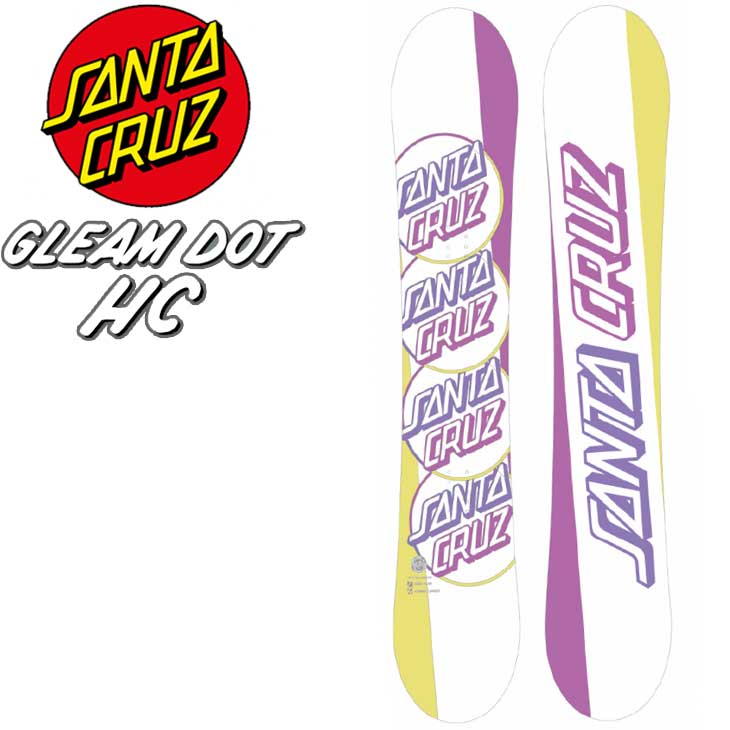 現金特価】 22-23 SANTA CRUZ サンタ クルーズ スノーボード GLEAM DOT