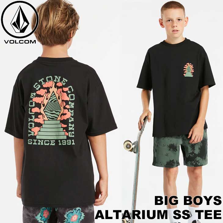 ボルコム VOLCOM キッズ Tシャツ 2022春夏 Big Boys Altarium SS Tee 7-15歳 C3522233【返品種別OUTLET】画像