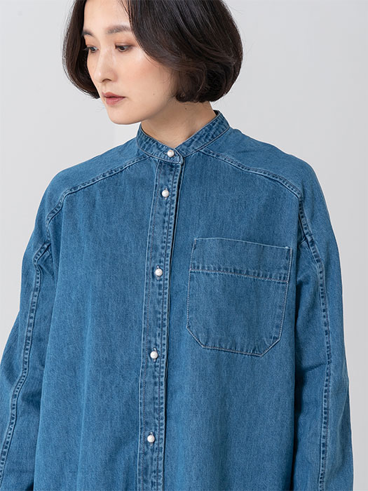 楽天市場 Off 楽天スーパーsale限定価格 送料無料 パールボタン デニム ワンピース Blancbasque ブランバスク パール ボタン デニムワンピース ワンピ デニムワンピ レディース レディス ミセス 前開き 羽織 秋 冬 ブルー ネイビー ブラック フリーサイズ え