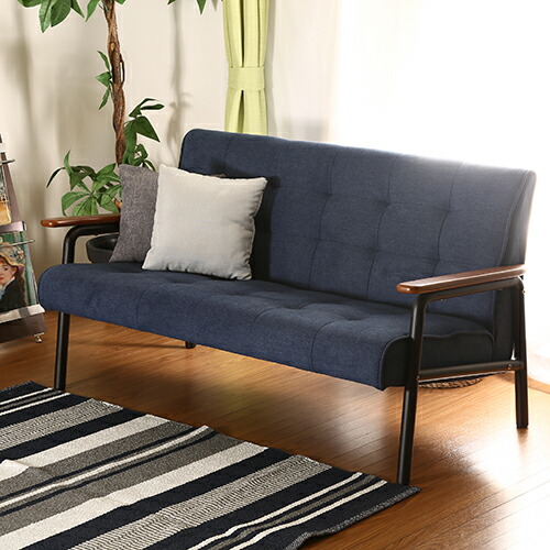 アイアンフレーム ペット ソファ兼ベッド ネイビー 楽天市場】アイアンウッドソファ フレンズ[fbc] 幅133x奥行73x高さ