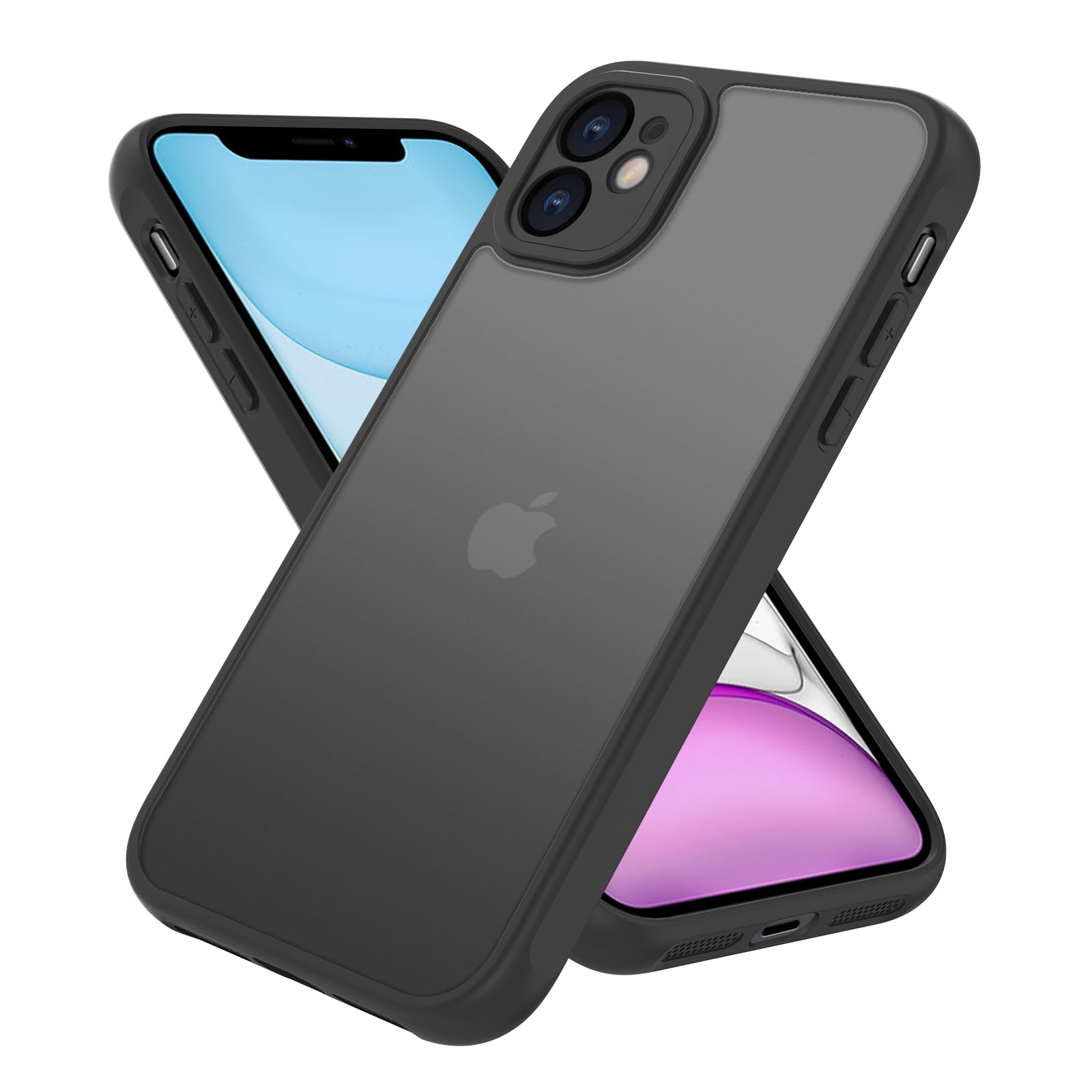 楽天市場】【送料無料】iPhone 11 ケース 背面マット 半透明 耐
