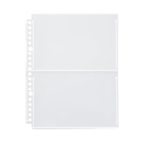 無印良品 ポケットが選べるシリーズ 専用リフィル A5ワイド用 ポストカードサイズ 2ポケット 10枚入 NAB86A3A画像