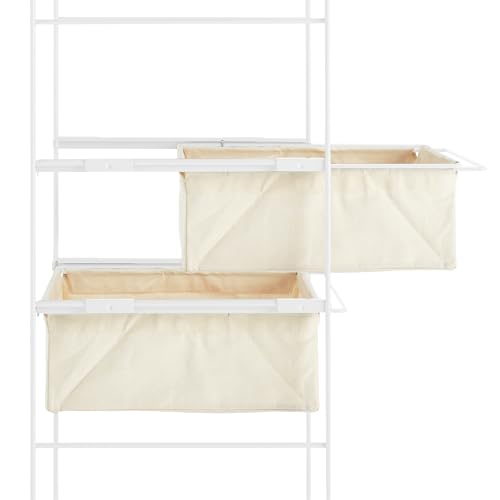 楽天市場】無印良品 スチールユニットシェルフ帆布バスケットセット