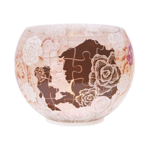 80ピース ジグソーパズル シルエット-美女と野獣- ランプシェードパズル画像