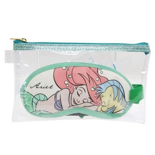 リトルマーメイド[アイマスク ＆ 耳栓 セット ケース付き]トラベル雑貨/アリエル ディズニープリンセス画像