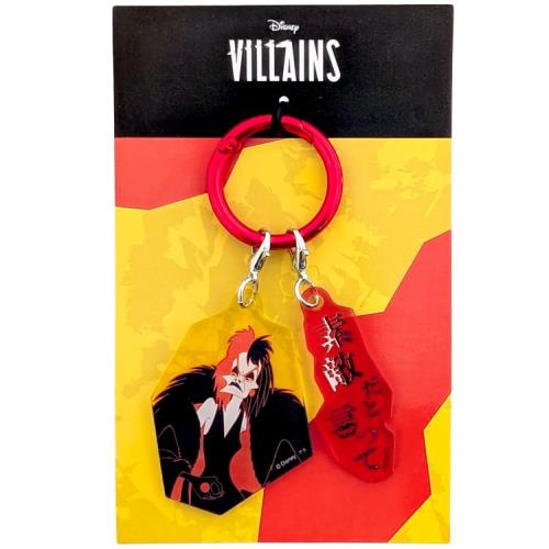 [ティーズファクトリー] キーホルダー ディズニーパワーワード2チャームキーホルダー キッズ DN-5549122CR クルエラ H55×W42×D3mm 以内画像