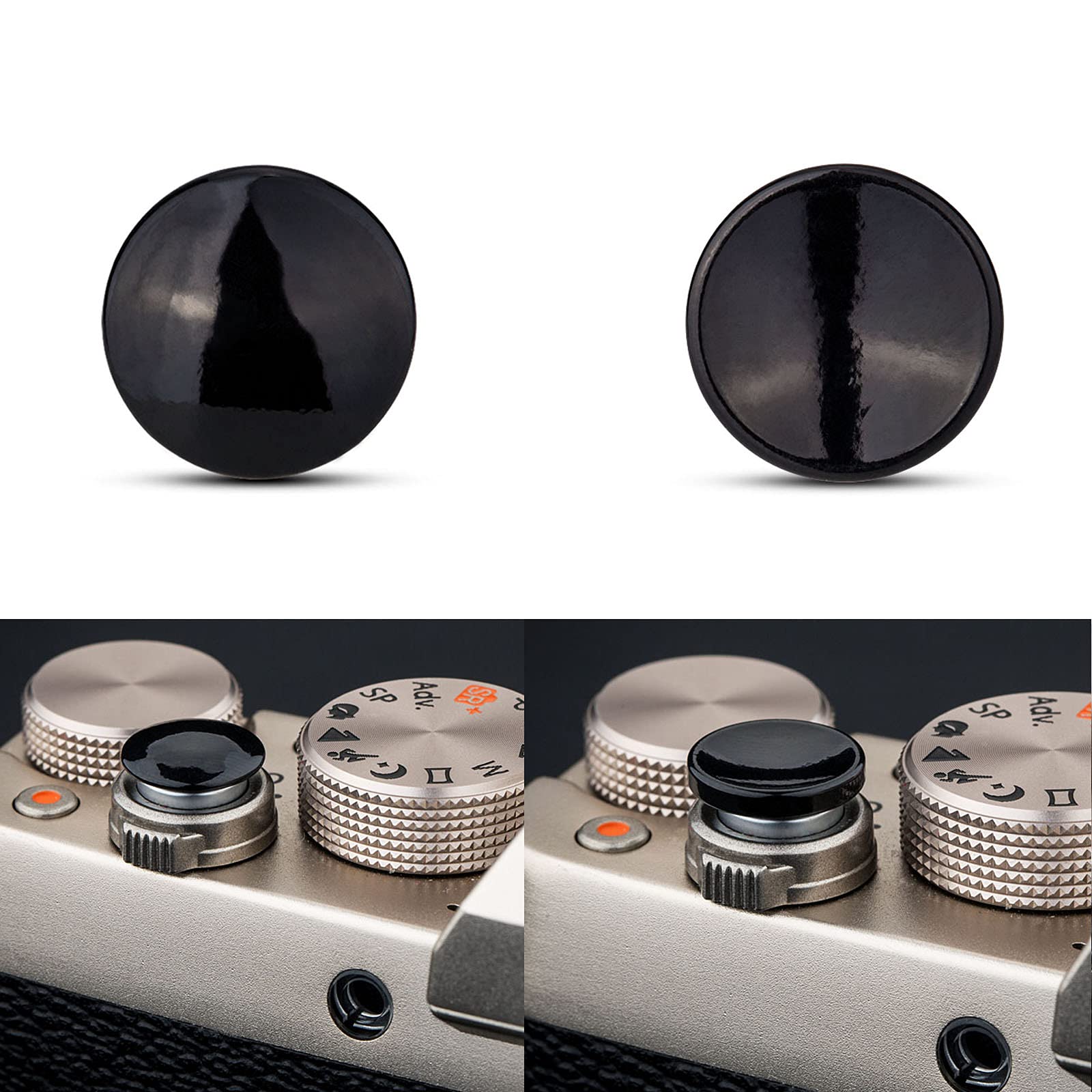 楽天市場】JJC 凹+凸 2個入 粘着式 レリーズボタン シャッターボタン