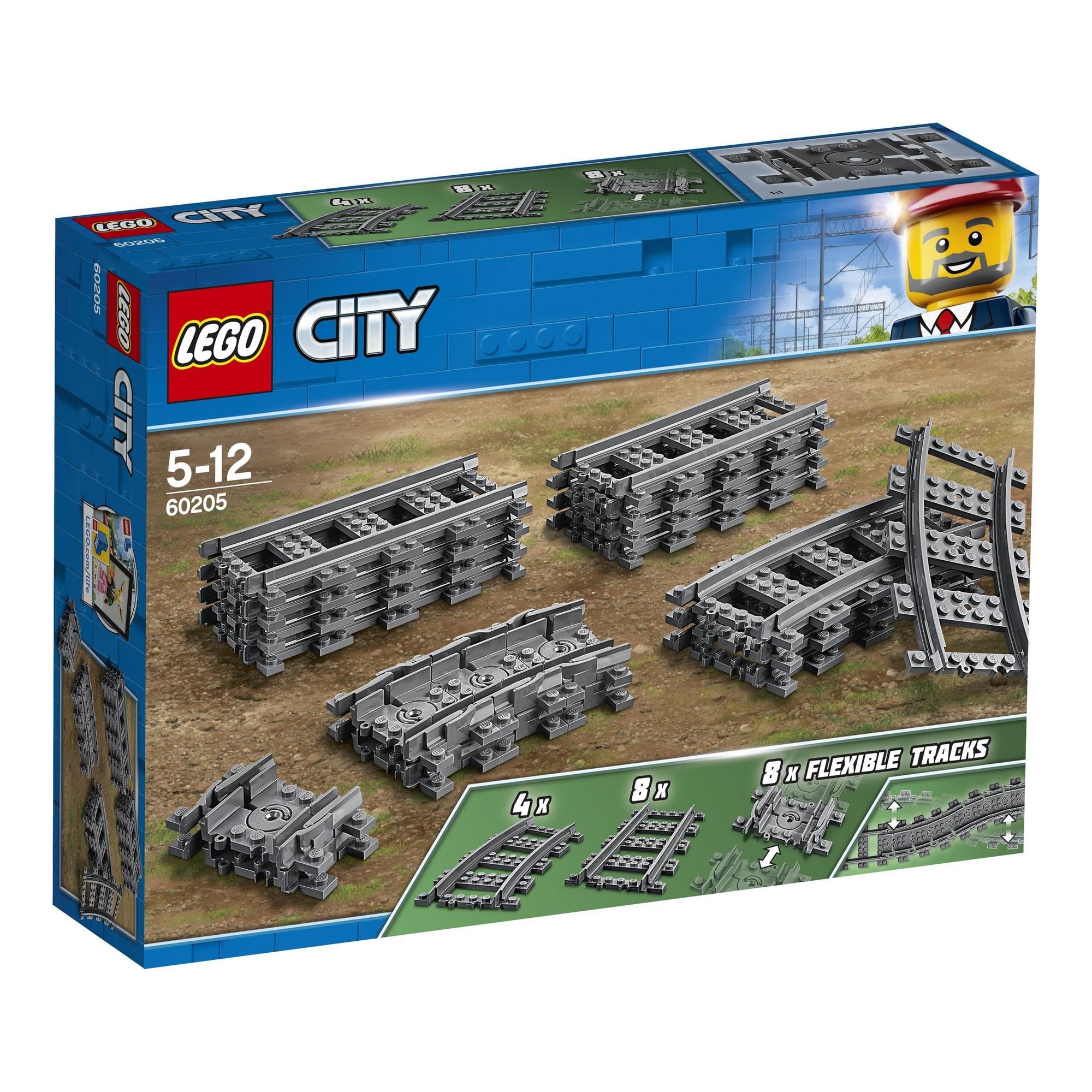 シリウス・コネクション Amazon.co.jp: LEGO City 60238 Crossed Rail Set, Toy Blocks