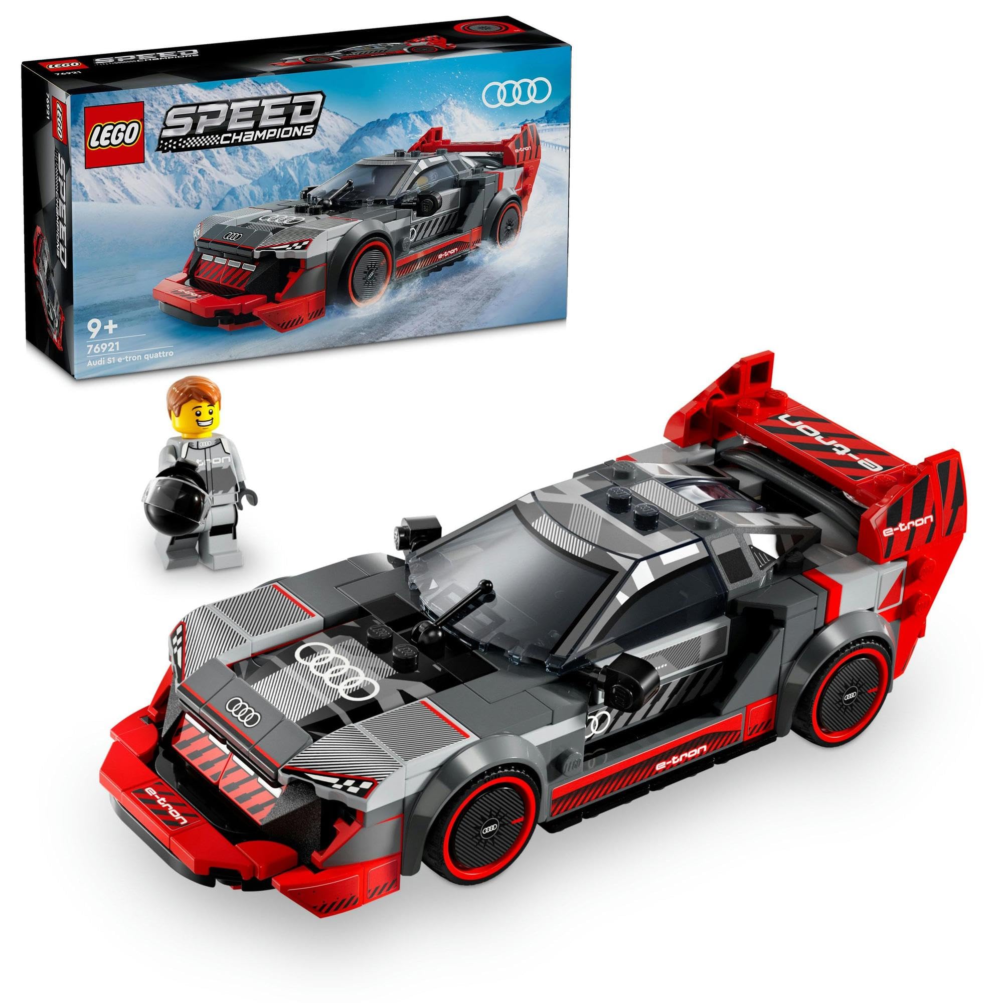 レゴ(LEGO) スピードチャンピオン アウディ S1 e-tron クワトロ レースカー おもちゃ 玩具 プレゼント ブロック 男の子 女の子 子供 8歳 9歳 10歳 11歳 小学生 車 プラモデル 76921画像