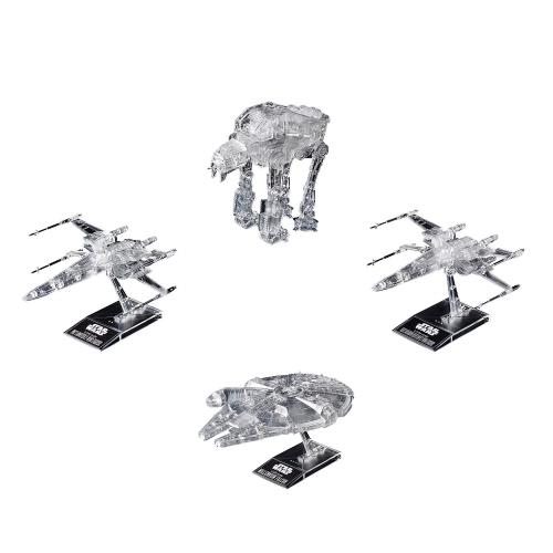 スター・ウォーズ 1/144 1/350 1/540『スター・ウォーズ/最後のジェダイ』クリアビークルセット プラモデル画像