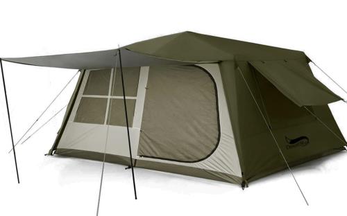 楽天市場】DesertFox テント大型 2～6人用 ?簡単設営 ロッジ型 高さ