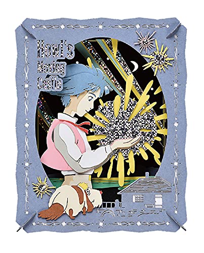 エンスカイ ペーパーシアター ハウルの動く城 ハウルと星の子 紙製 本体サイズ：H100×W80×D42mm画像